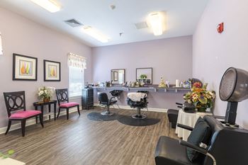 A hair salon 